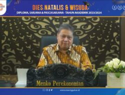 Airlangga Hartarto Harap Wisudawan Esa Unggul Bisa Berikan Kontribusi Terbaik Bagi Masyarakat