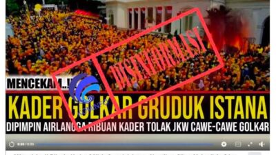 Hoax! Kabar Ribuan Kader Partai Golkar Kepung Istana Presiden