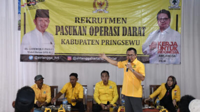 Tim Operasi Darat Lodewijk F. Paulus Terus Bergerak Menangkan Partai Golkar di Lampung