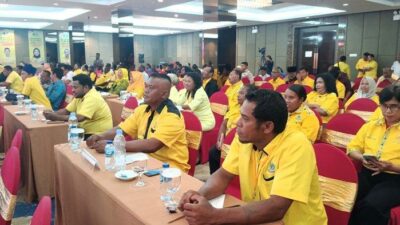 Gelar Rakerda dan Rapimda, Suriyati Faisal Tekankan Kader Partai Golkar Papua Barat Kedepankan Kepentingan Organisasi