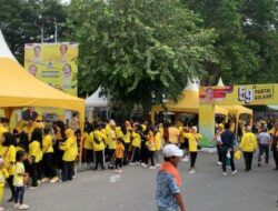 Hadiah Umrah Menanti Ribuan Peserta Jalan Sehat HUT Ke-59 Partai Golkar di Kota Palu