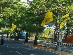 Sempat Dicabuti Satpol PP, Bendera Partai Golkar Karangasem Kini Terpasang Kembali