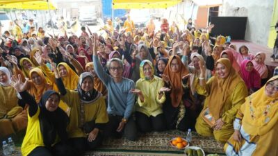 Ketua Umum KPPG, Airin Rachmi Diany Dapat Sambutan Hangat Ratusan Emak-Emak Kota Tangerang