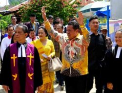 Ribuan Masyarakat, Hadiri Doa Borhat-Borhat Kepada Lamhot Sinaga di Laguboti – Toba