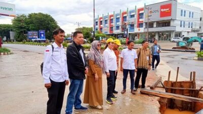 Komitmen Cen Sui Lan Perbaiki Jalan Rusak di Tanjungpinang Akibat Pergantian Pipa PDAM
