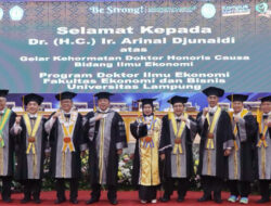 Unila Beri Gelar Doctor Honoris Causa Untuk Arinal Djunaidi Atas Kiprah Kembangkan Pertanian Lampung