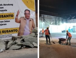 Perbaiki Jalan Soreang-Banjaran, Spanduk Ucapan Terima Kasih Kepada Anang Susanto Bertebaran di Kabupaten Bandung