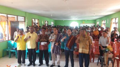 Melki Laka Lena Gelar Sosialisasi BPJS Ketenagakerjaan di Sumba Tengah