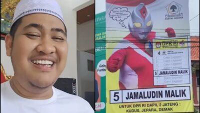 Viral! Jamaludin Malik Si Caleg Ultraman Dapil 2 Jateng, Ini Sosoknya!