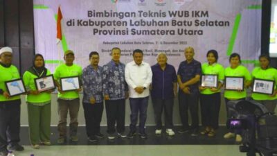 Peduli UMKM, Lamhot Sinaga Buka Bimtek Wirausaha Baru IKM di Kota Pinang, Labusel