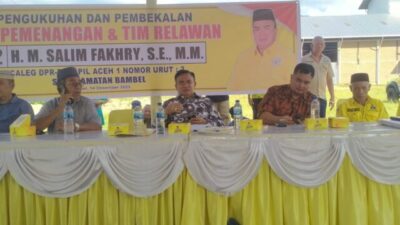 Siap Pertahankan Kursi DPR RI, Salim Fakhry Kukuhkan Tim Pemenangan di Agara