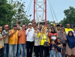 Warga Berterima Kasih Perjuangan Bambang Hermanto Realisasikan Pembangunan Jembatan Gantung di Desa Krasak