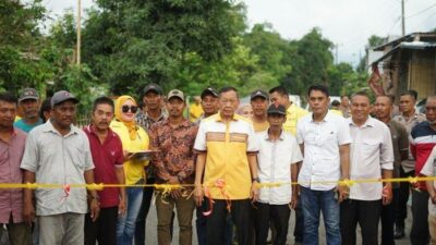 Hamka B Kady Resmikan Jalan Daerah Ruas Kadatong-Bontokanang, Selatan Takalar