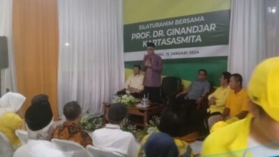 Politisi Senior Ginanjar Kartasasmita Turun Gunung Silaturahmi Dengan Partai Golkar Sumedang