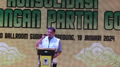 Buka Konsolidasi Pemenangan, Airlangga Hartarto Puji Kinerja Ace Hasan Tingkatkan Elektabilitas Partai Golkar di Jawa Barat