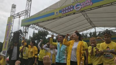Dihadiri Ribuan Masyarakat Kota Bandung, Lomba Senam Geulis Gemoy Partai Golkar Berlangsung Meriah