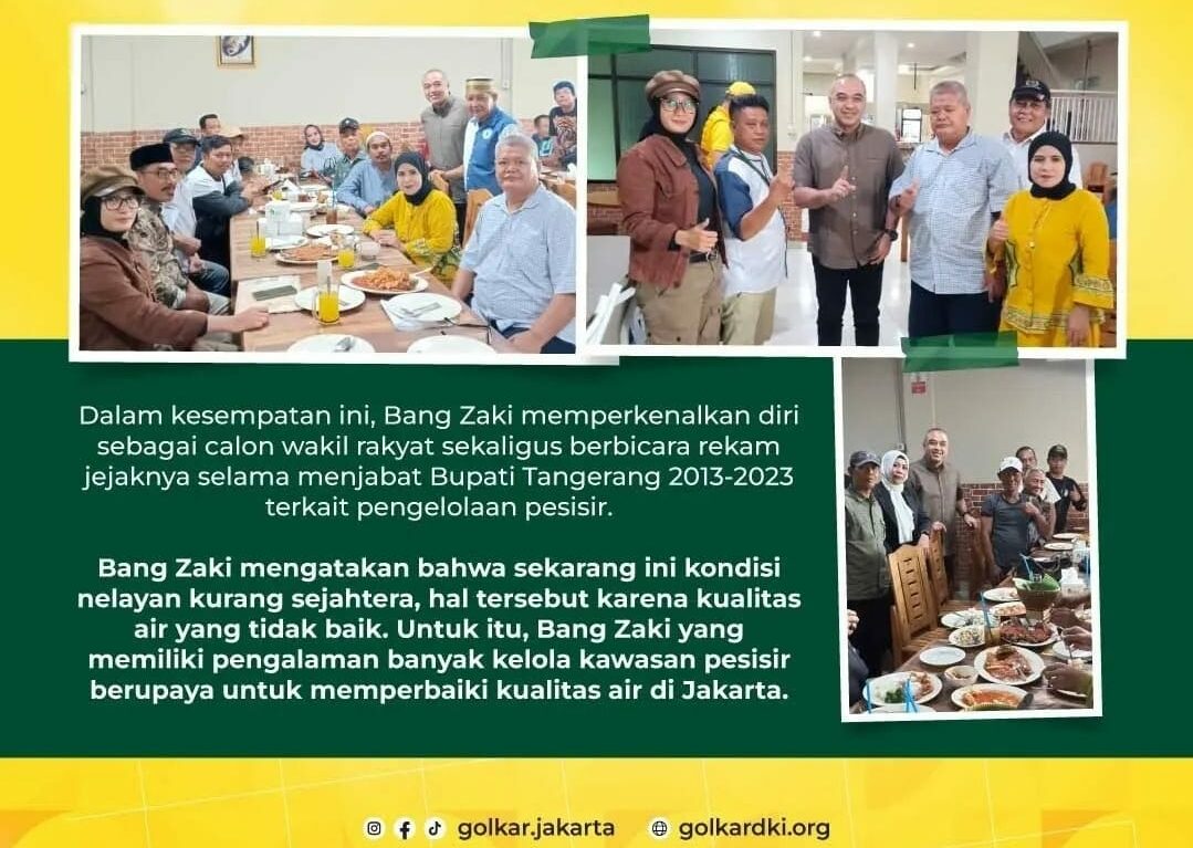 Ahmed Zaki Iskandar Harap Kampung Nelayan Cilincing Bisa Jadi Destinasi Wisata Seperti Kawasan Pesisir Mauk, Tangerang