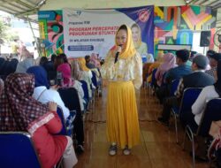 Dewi Asmara Sosialisasi Program Percepatan Penurunan Stunting di Desa Sukajaya, Sukabumi