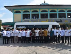 Ilham Pangestu Beri Bantuan 1 Unit Bus Sekolah Untuk MUQ Langsa