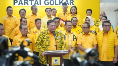 Airlangga Hartarto Bangga Partai Golkar Menang di 15 Provinsi dan Raih Lebih Dari 100 Kursi DPR