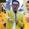 Ahmed Zaki Iskandar, Ridwan Kamil dan Erwin Aksa Ditunjuk DPP Partai Golkar Jadi Balon Gubernur Jakarta