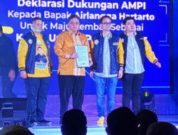 DPP AMPI Anugerahi Airlangga Hartarto Gelar Ksatria Aswata Jaya