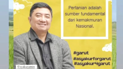 Cabup Garut Dari Partai Golkar, Syakur Amin: Pertanian Sumber Fundamental Kemakmuran Nasional