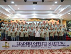 Airlangga Hartarto Pimpin Leaders Offsite Meeting Kemenko Perekonomian di Sumsel