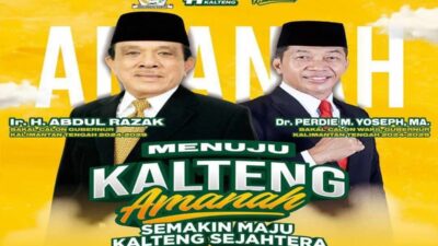 Abdul Razak dan Perdie Yoseph Resmi Diusung Partai Golkar di Pilgub Kalteng