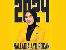Baru 22 Tahun, Putri Bupati Rohil Afrizal Sintong, Nalladia Ayu Rokan Ditunjuk Jadi Ketua Fraksi Partai Golkar DPRD Riau