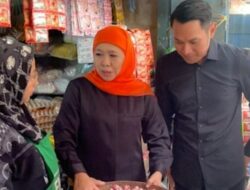 Ditemani Aditya Halindra, Khofifah Blusukan Serap Aspirasi Pedagang Pasar Tradisional di Tuban