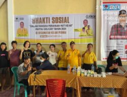 Sosialisasikan Midji-Didi di Pilgub Kalbar, Partai Golkar Sintang Gelar Baksos di Kelam Permai