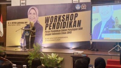 Hetifah Ungkap Kunci SDM Unggul Indonesia Emas Saat Workshop Pendidikan di Samarinda