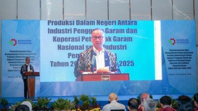 Menperin Agus Gumiwang Bakal Optimalkan Serapan Produk Garam Lokal Untuk Tekan Impor