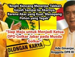 Ade Ginanjar Siap Maju di Musda DPD I Partai Golkar Jawa Barat, Dukungan Kader Terus Menguat