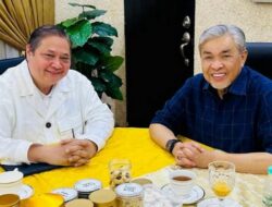 Keakraban Airlangga Hartarto dan Wakil PM Malaysia Saat Bersilaturahmi di Momen Lebaran