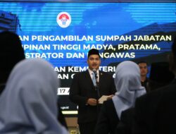 Lantik 46 Pejabat Baru Kemenpora, Menpora Dito Ariotedjo Tekankan Tiga Prinsip Bekerja Bagi Para ASN
