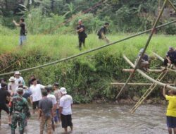 Wabup Bogor, Jaro Ade Janji Pembangunan Jembatan Rawayan Secara Permanen