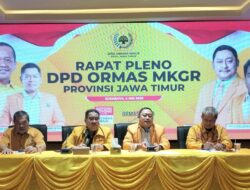 Rapat Pleno Ormas MKGR Jatim, Kodrat Sunyoto Sampaikan Tiga Poin Penting