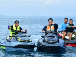 Menpora Dito Ariotedjo Explore Riding Kawasan Pulau Seribu Gunakan Jetski Bersama KSAL