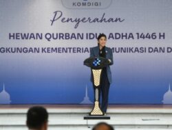 Menkomdigi Meutya Hafid Pastikan 2 Ribu Mustahik Terima Manfaat Kurban di Lingkungan Komdigi