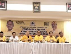Sugawa Korry Ajak Kader Partai Golkar Bali Tangkal Perpecahan Jelang Musda DPD I