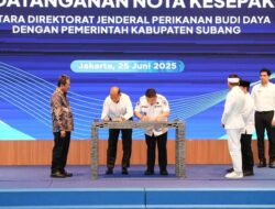 Teken MoU Dengan Menteri KKP, Bupati Reynaldy Putra Siap Revitalisasi Ribuan Hektare Lahan Tambak Subang