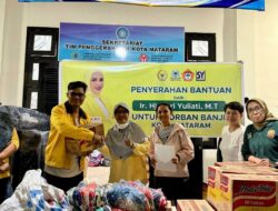 Sari Yuliati Salurkan Bantuan Sembako Untuk Korban Banjir di Kota Mataram