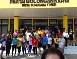 Ajak Warga Olahraga Bersama, Libby Sinlaeloe Gaungkan ‘Ayo Sehat Ayo Bangun NTT’