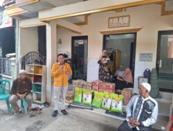 Wakili Adies Kadir, Achmad Taufan Soedirjo Serahkan Bantuan Ormas MKGR Untuk Warga Korban Banjir di Ciputat