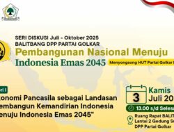 Balitbang DPP Partai Golkar Gaungkan Pembangunan Menuju Indonesia Emas 2045 Lewat Podcast dan Seri Diskusi Nasional