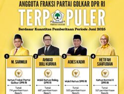 Anggota Fraksi Partai Golkar DPR RI Terpopuler Berdasar Kuantitas Pemberitaan Periode Juni 2025