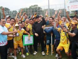 Beringin Jaya FC Juara Turnamen Sepakbola Antar Parpol Piala Gubernur Sumsel 2025