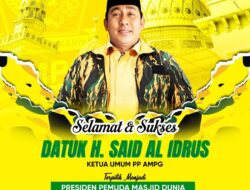 Bangga! Ketua Umum PP AMPG Datuk H. Said Al Idrus Pimpin Pemuda Masjid Dunia